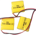 Ni Cd rechargeable 23 piles AA300mAh 2.4V avec câble et connecteur